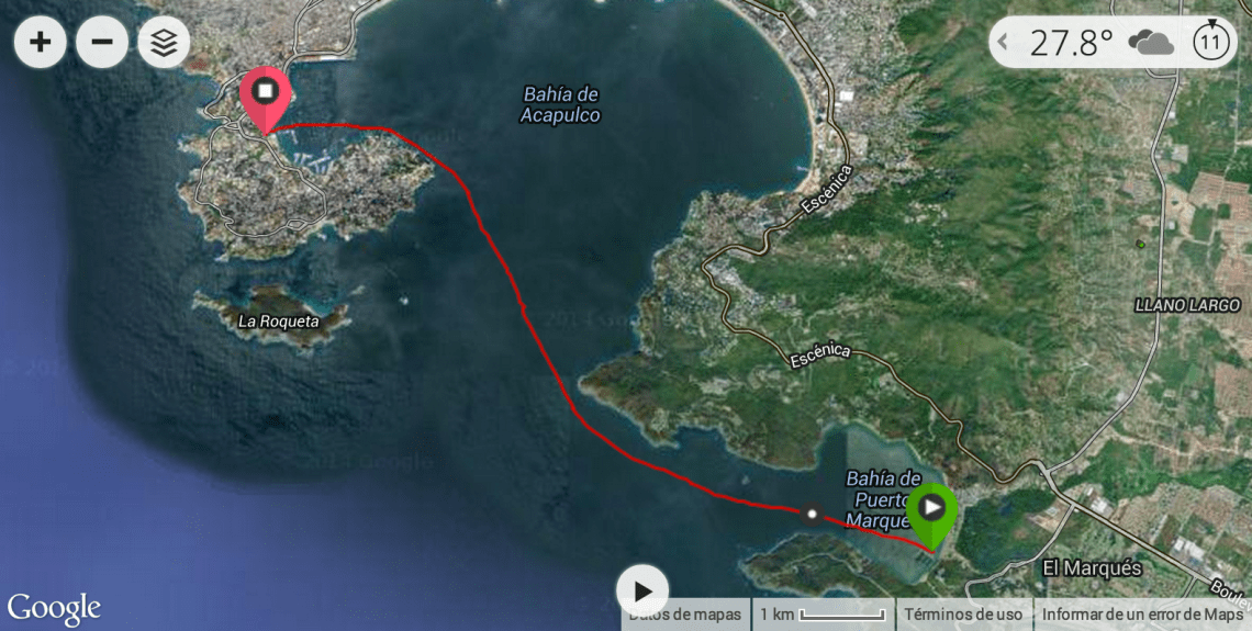 GPS Reto Acapulco 11K 2014